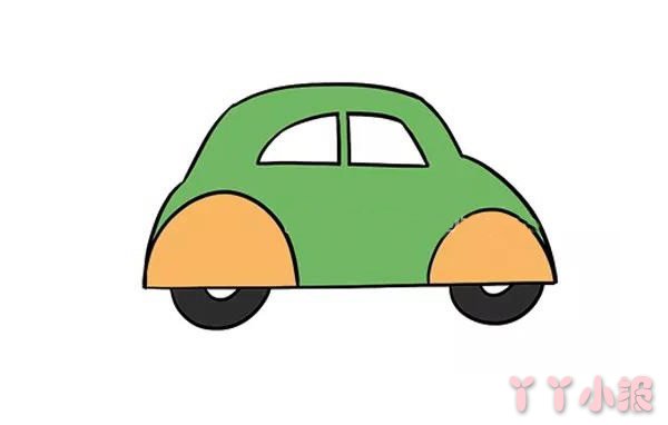 怎么绘画绿色小汽车简单又好看 小汽车简笔画