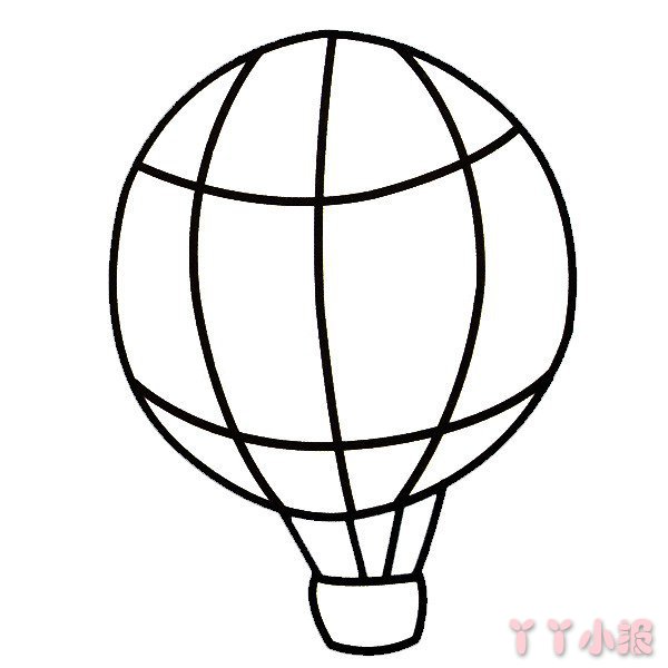 怎么画彩色的热气球简单又好看_彩色的热气球简笔画图片