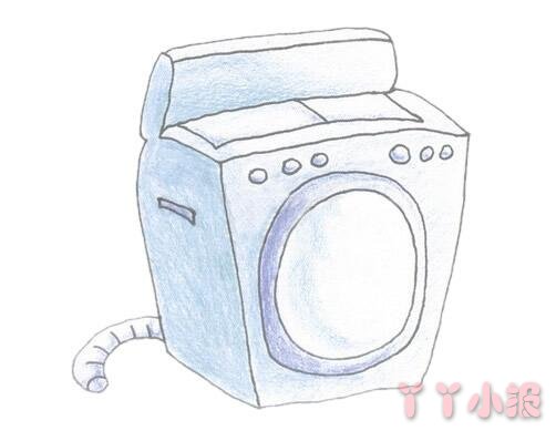 洗衣机的简笔画怎么画带步骤简单又好看