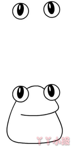 怎么画大眼睛青蛙简笔画带步骤简单又好看涂色