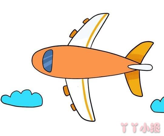 怎么画飞机简笔画带步骤简单又好看涂色