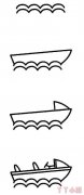 怎么画游艇简单又好看 游艇简笔画图片