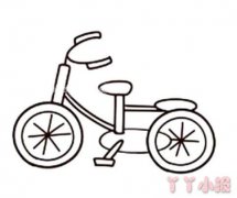 怎么画自行车简单又漂亮 自行车简笔画图片