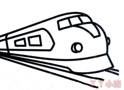 怎么画动车火车简笔画带步骤简单又好看手绘