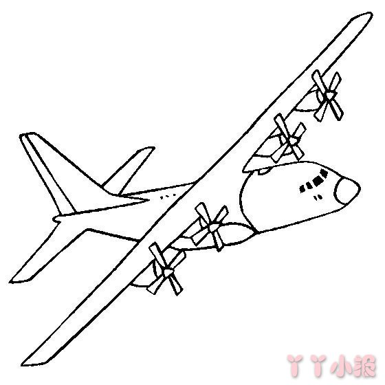 飞机的画法简笔画带步骤简单又好看涂色