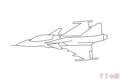 怎么绘画战斗机简单又好看 战斗机简笔画图片