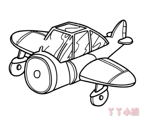 怎么画小型飞机简笔画带步骤简单又好看