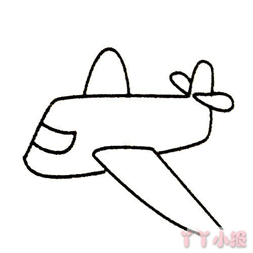 怎么画飞机简笔画带步骤简单又漂亮