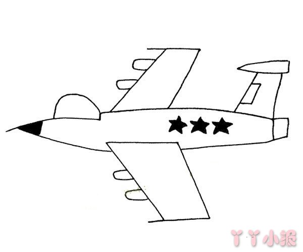 怎么画战斗机简单又美丽 战斗机简笔画图片