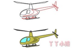 怎么画卡通直升机简单又好看 卡通直升机简笔画图片