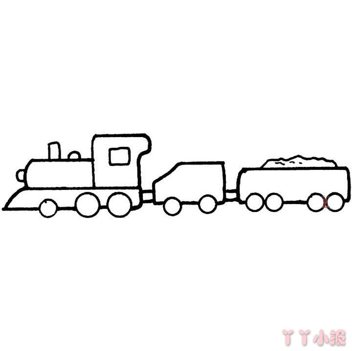 怎么画简单火车简笔画带步骤简单又好看