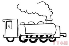 怎么画蒸汽小火车简单又好看 火车简笔画图片