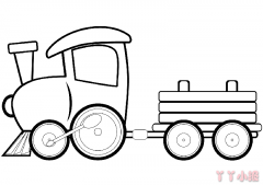 怎么画卡通小火车简笔画带步骤简单又漂亮