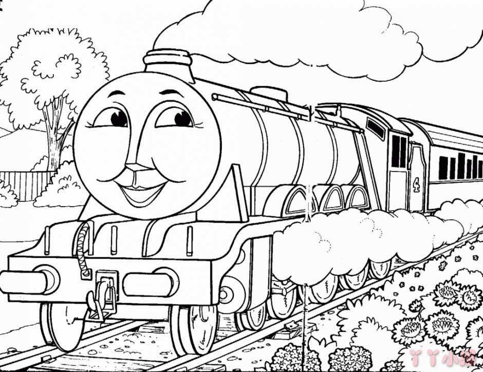 怎么画托马斯小火车简单又好看 托马斯小火车简笔画图片