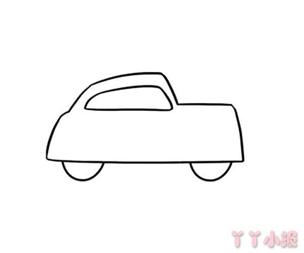 怎么画复古小汽车简笔画带步骤简单又好看涂色