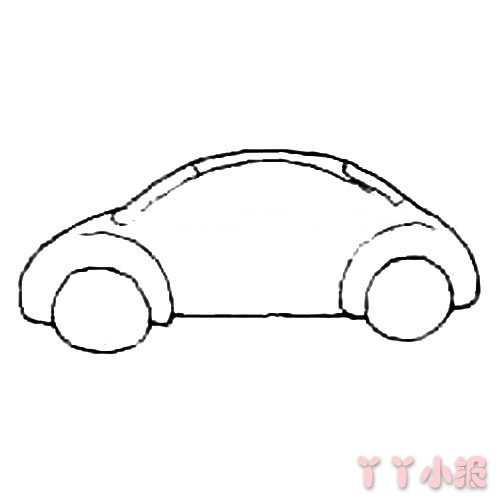 怎么画甲壳虫汽车简笔画带步骤简单又好看