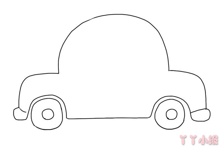 怎么画可爱小汽车简笔画带步骤简单又好看涂色