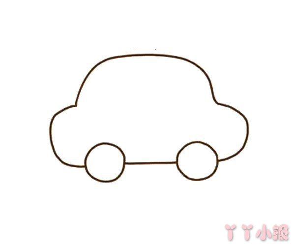 可爱小汽车的画法简笔画带步骤简单又好看涂色
