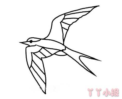 春天燕子的简笔画怎么画带步骤简单又好看