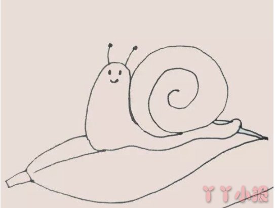 卡通蜗牛的简笔画怎么画带步骤简单又好看