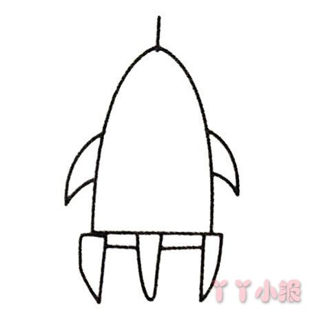 怎么画火箭简单又好看 火箭简笔画图片火箭