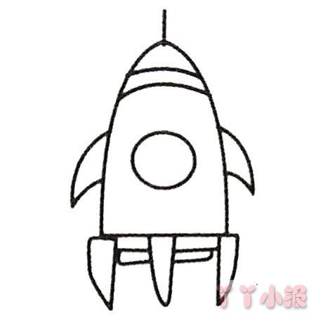 怎么画火箭简单又好看 火箭简笔画图片火箭