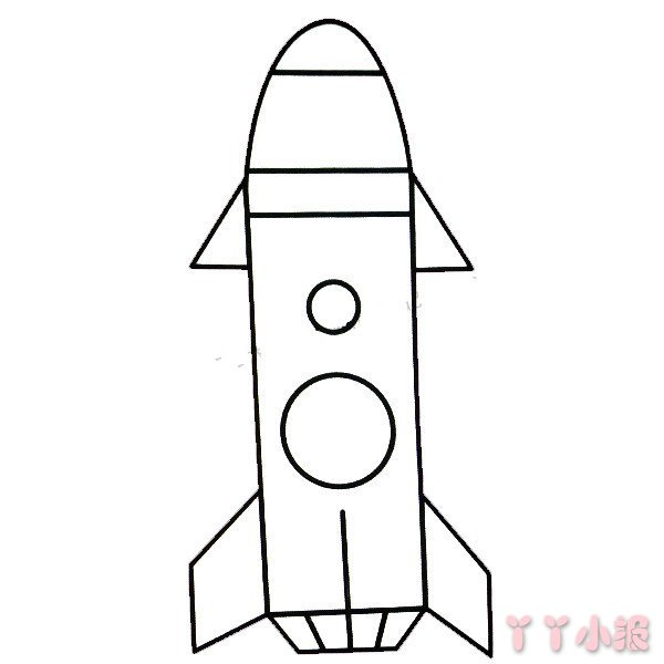 怎么画火箭简单又好看 火箭简笔画图片
