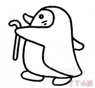 小企鹅的简笔画怎么画带步骤简单又好看