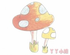 手绘蘑菇的简笔画怎么画带步骤简单又好看