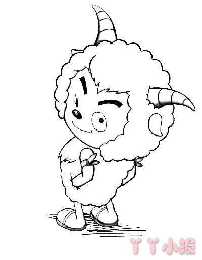 怎么画沸羊羊简单又好看 沸羊羊简笔画图片