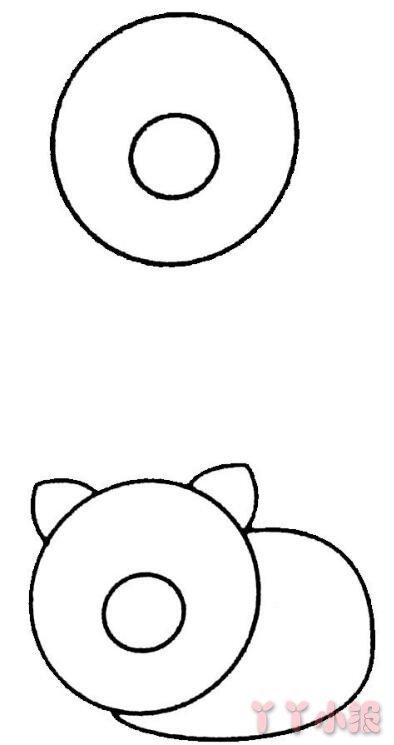 怎么画圆脸小猪简笔画带步骤简单又好看涂色