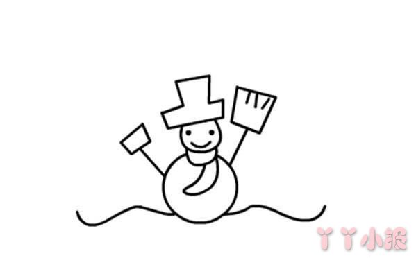 怎么画雪人简单又漂亮 雪人简笔画图片