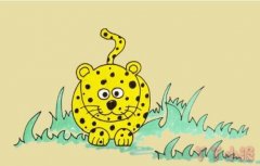 教你画豹子的简笔画怎么画简单好看带步骤教程