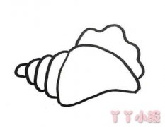 珍珠贝壳的简笔画怎么画带步骤简单又好看