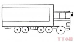 简单大货车的简笔画怎么画带步骤简单又好看
