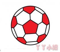 幼儿园足球的简笔画怎么画带步骤简单又好看