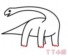 儿童恐龙的简笔画怎么画带步骤简单又好看