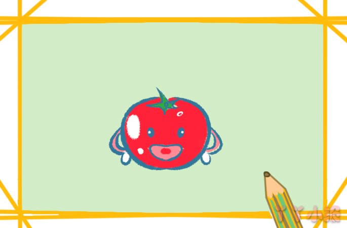 怎么画红色的西红柿简单又好看 红色的西红柿简笔画图片