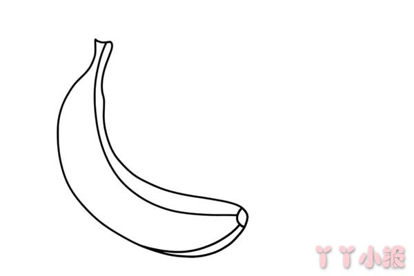 香甜软滑的香蕉的画法简笔画带步骤简单又好看涂色