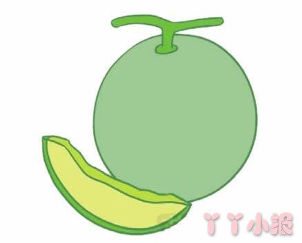 怎么画好吃的哈密瓜简单又好看 好吃的哈密瓜简笔画图片