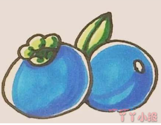 怎么画蓝莓简单又好看 蓝莓简笔画图片
