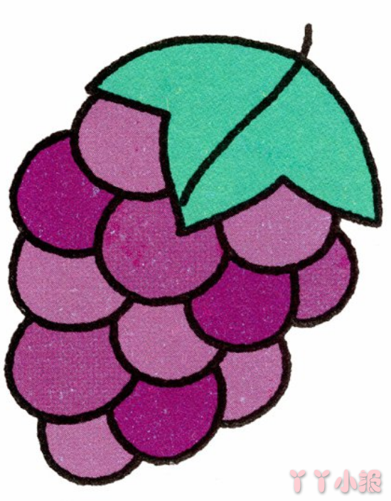 怎么画葡萄简单又漂亮 葡萄简笔画图片