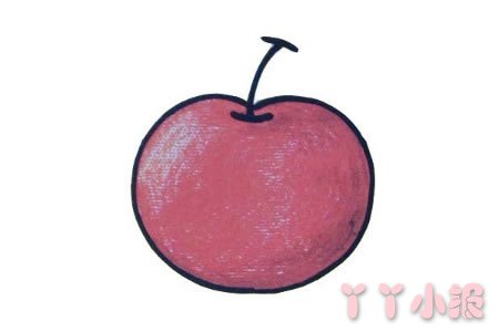怎么画苹果简单又漂亮 苹果简笔画图片