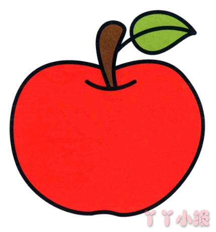 怎么画红苹果简单又好看 红苹果简笔画图片