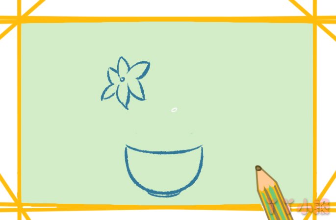 怎么画开花的仙人掌简笔画带步骤简单又好看涂色