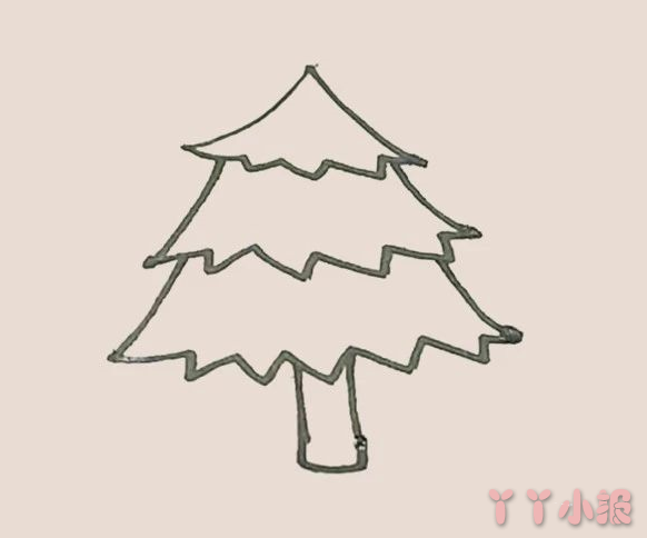 怎么画松树简单又好看 松树简笔画图片