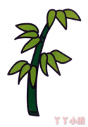 怎么画绿色竹子简单又好看 绿色竹子简笔画图片