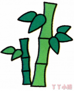 怎么画绿色竹子简单又漂亮 绿色竹子简笔画图片