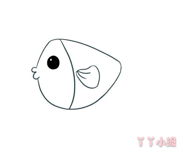 漂亮的小鱼的画法简笔画带步骤简单又好看涂色