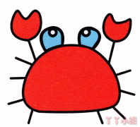 怎么画小螃蟹简单又好看 小螃蟹简笔画图片